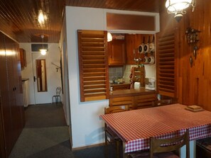 Dining - 2-room apartment 6 people, pets allowed, Orcières Merlette (Orcières Merlette)