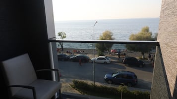 Doppia Premier, 1 letto matrimoniale, non fumatori, vista mare | Terrazza/patio