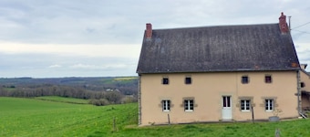 Peaceful farmhouse with valley view and terrace