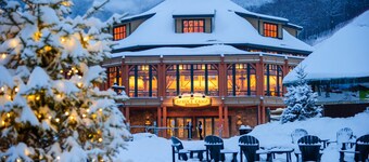 Ski in Ski out 5 bedrooms_ Bedroom Spruce Peak Lodge Luxury Mountain Cabin with slope-side views.