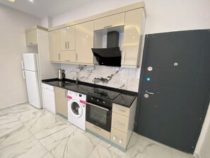 Familienvilla, 2 Schlafzimmer, eigener Pool, Meerblick | Eigene Küche | Kühlschrank, Ofen, Herdplatte, Geschirrspüler