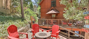Steps to Lake: Cabin w/ Deck in Lake Arrowhead