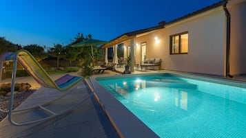 Una piscina riscaldata