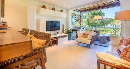 Pé na areia com charme e elegância