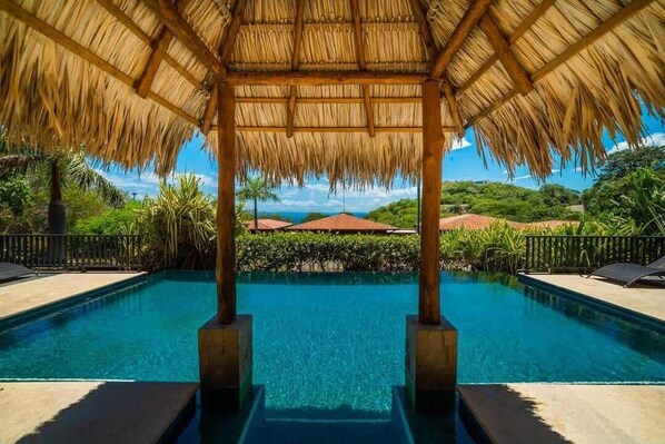 Pool - Hilltop Haven with Pool, Terrace and Sea Breeze (Playa Ocotal)