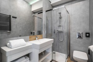 Free toiletries, hair dryer, towels, toilet paper