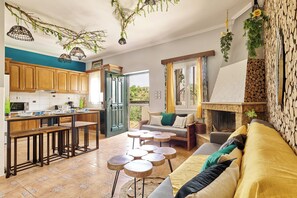 Flachbildfernseher, Kamin
