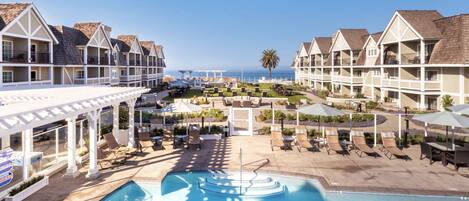 Piscine extérieure, piscine chauffée