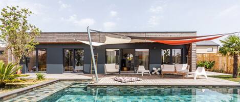 A heated pool