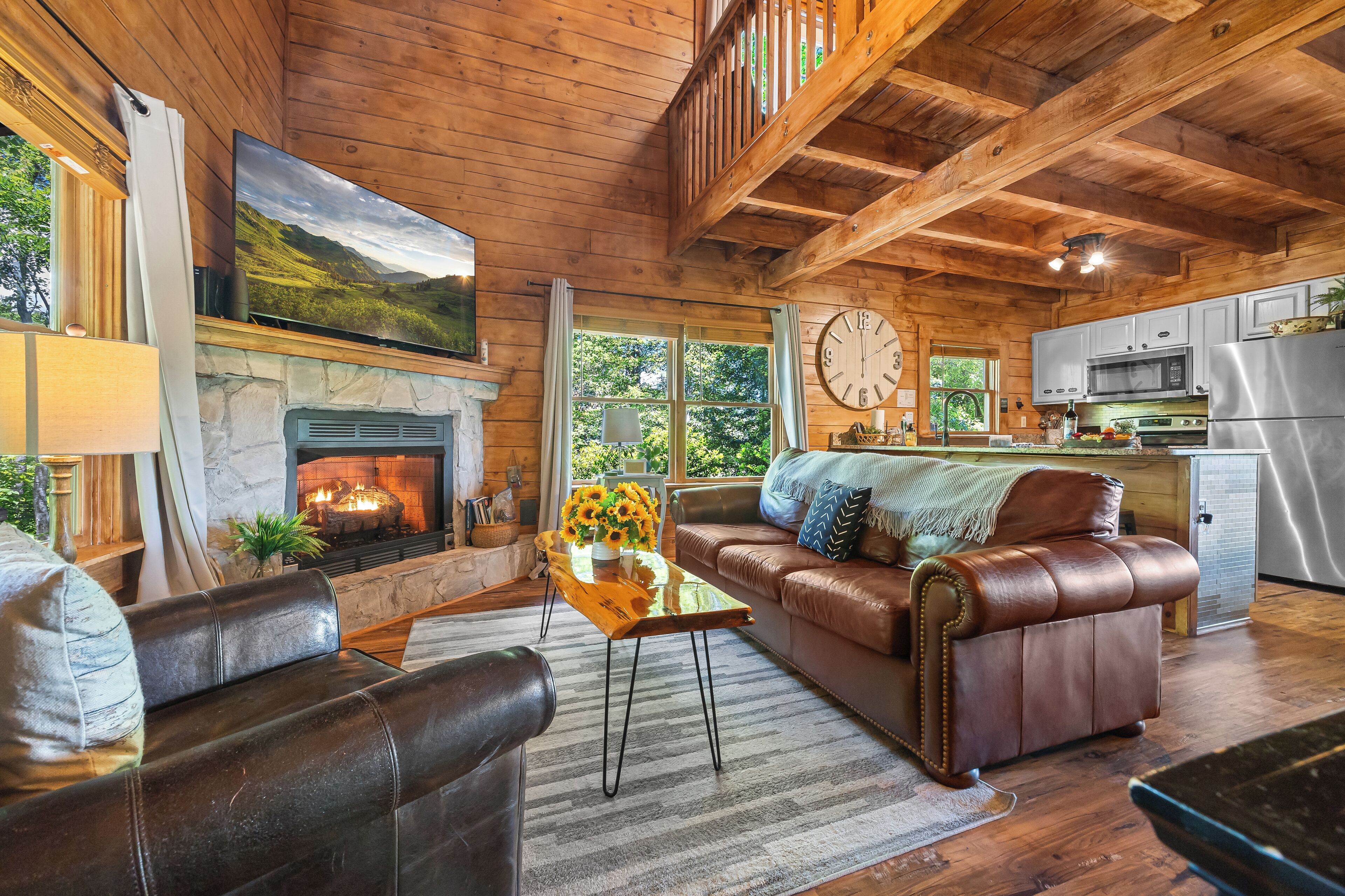 Smart-TV, Kamin, Videospiele, DVD-Player