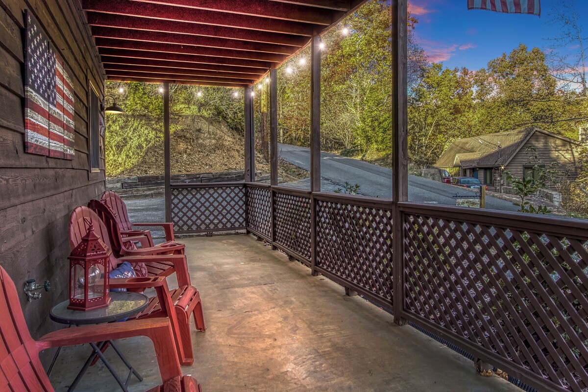 Photo 72 of Smoky SPECiAL Perfect Fun Family cabin Game room Hot tub & view!