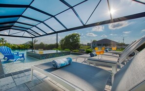 A heated pool