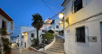 Village house with patio