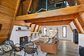 Interior - Midnight Chalet A-Frame w/ Spa ~ Fireplace ~ BBQ (Big Bear Lake)