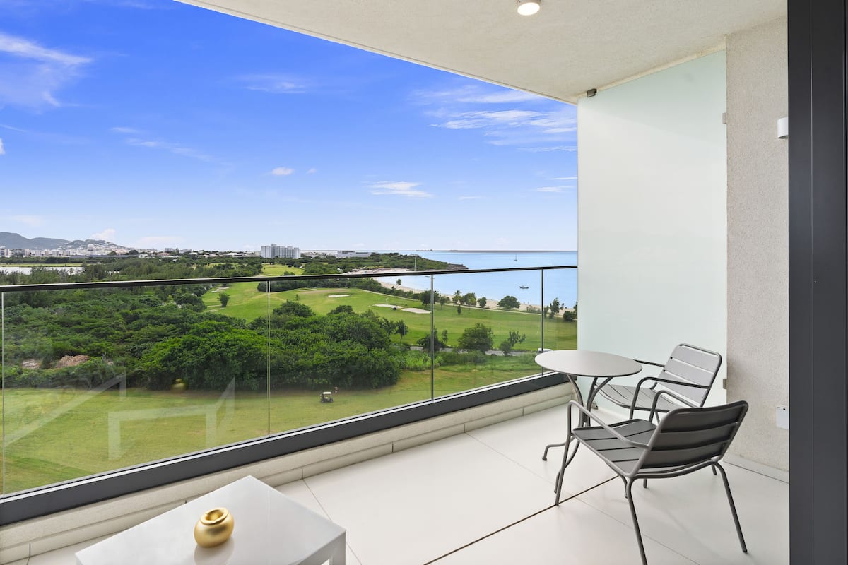 Deluxe Studio, Balcony, Beach View | Balcony view