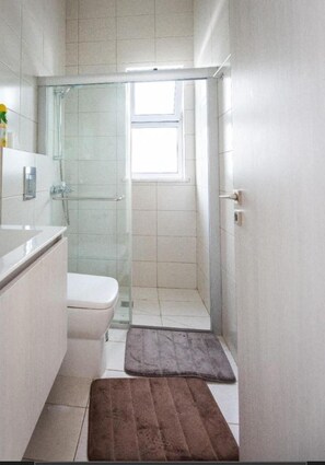 House | Bathroom | Shower, hair dryer, towels - Remarkable 3-bed House in Paralimni (Paralimni)