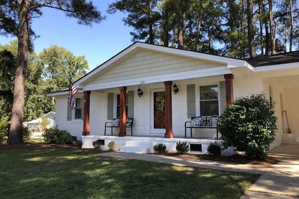 Frontal View of Home with Carport attached