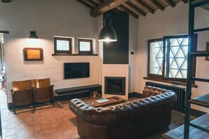 Fernseher, Kamin