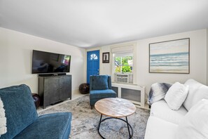 Smart-tv en een open haard