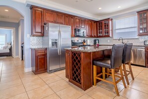 Fridge, microwave, oven, stovetop - New Beach and Bay Views Large Decks San Luis Pass Pets Welcome (Freeport)