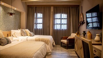 Quarto grand, 2 camas Queen | Roupas de cama de algodão egípcio, roupas de cama premium