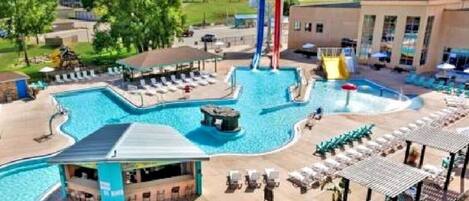 Indoor pool, outdoor pool