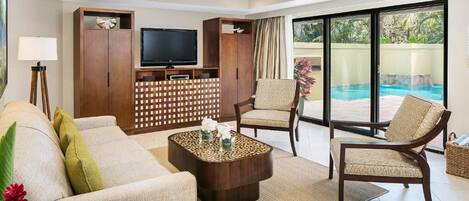 Fernseher, DVD-Player, Stereoanlage