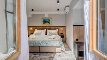 Habitación doble Deluxe | Sábanas de algodón egipcio y ropa de cama de alta calidad