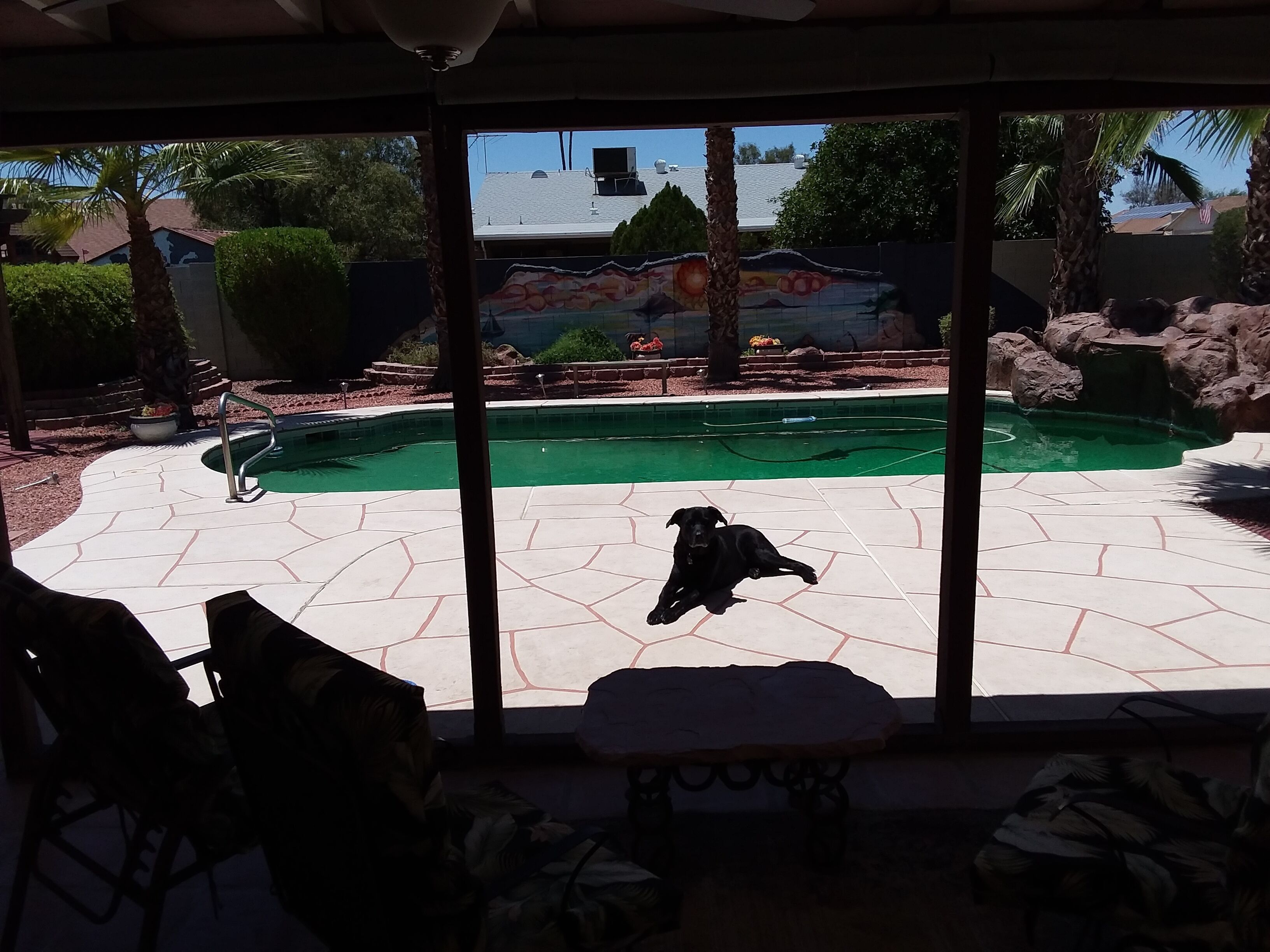 Alberca al aire libre 