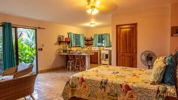 1 bedroom, desk, travel crib, free WiFi