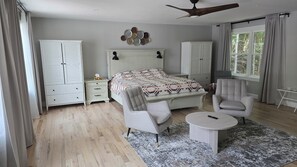 5 chambres, bureau, fer et planche à repasser, accès au Wi-Fi (inclus)
