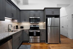 Microwave, oven, stovetop, dishwasher