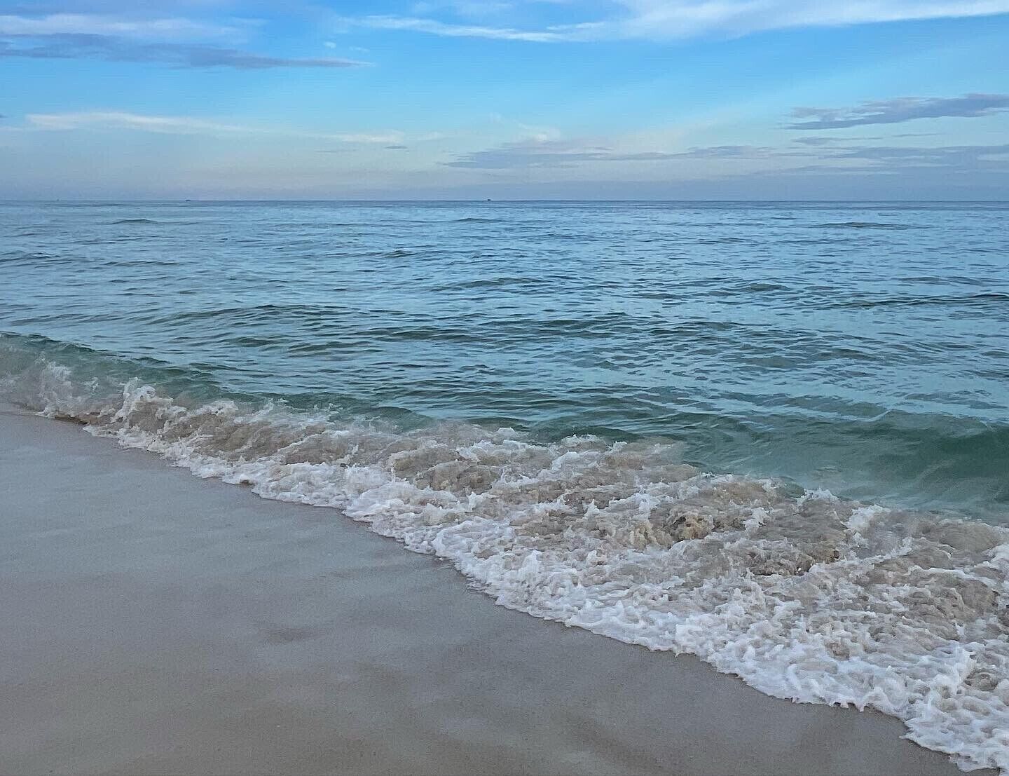 On the beach, sun loungers