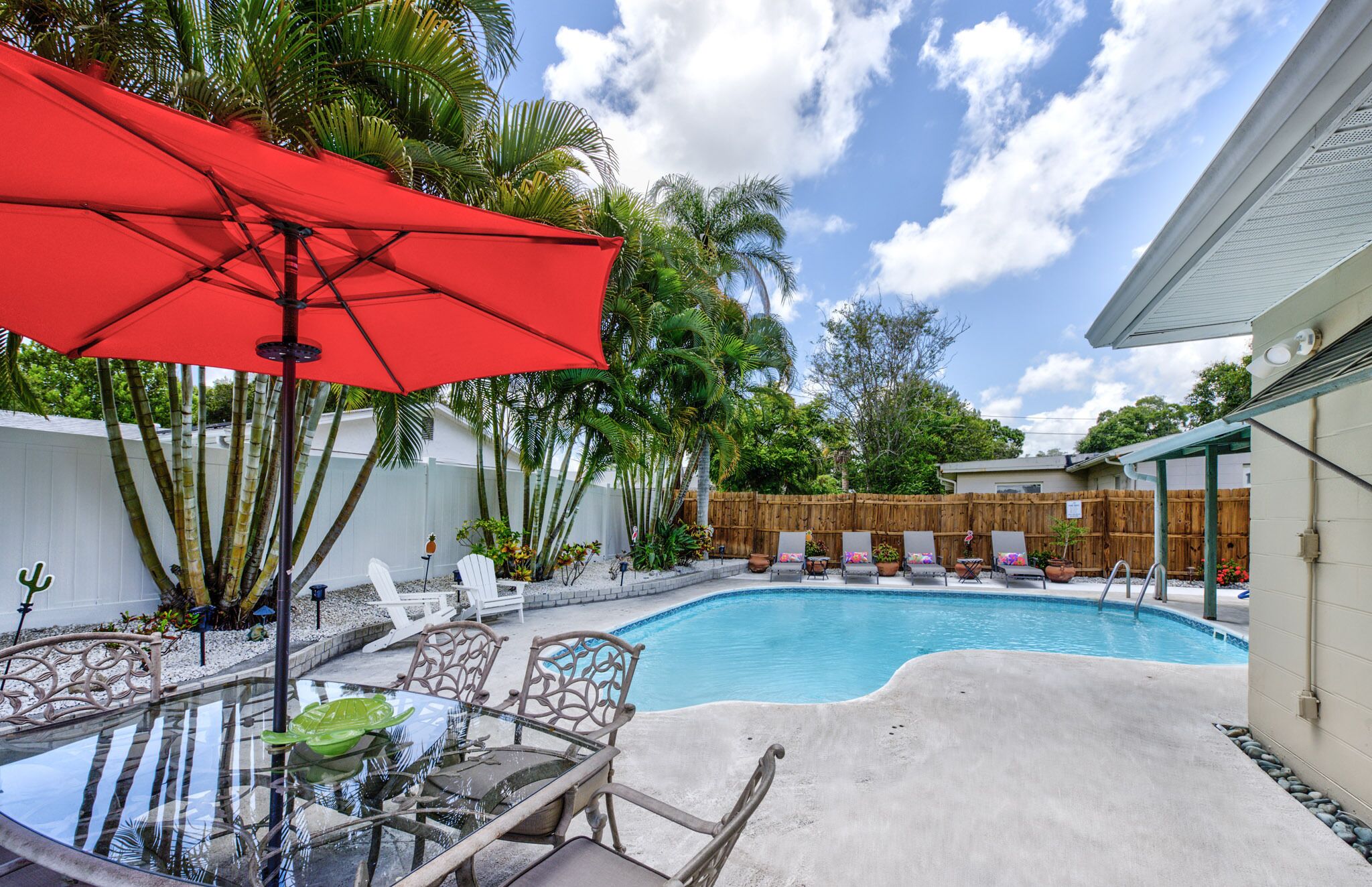 Piscine extérieure, piscine chauffée