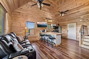 Interior - Charming Christmas Cabin-Near Dollywood, Downtown, Ziplining-HotTub, Games, View (Sevierville)