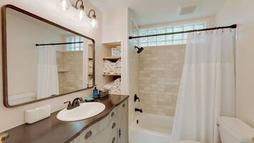 Hair dryer, towels