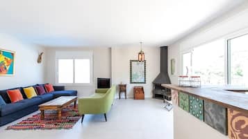 TV, fireplace, DVD player, table tennis