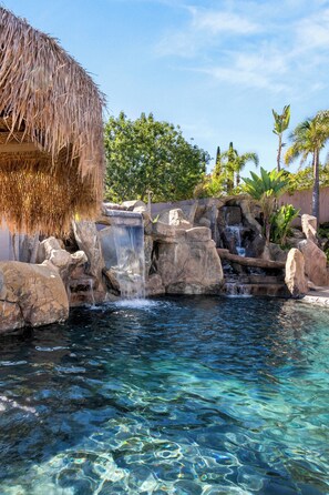 Outdoor pool, a heated pool - Oasis Dream- very large Pool Slide/GameRoom/Pool/Hottub/Casita (Escondido)