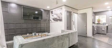 50-inch plasma TV with cable channels, TV