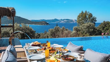 Vue depuis lâhĂ©bergement