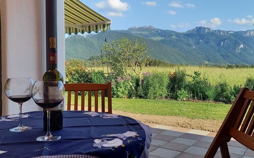 Ferienwohnung 48qm, EG, Wohn-/Schlafraum, Terrasse, TV, W-LAN