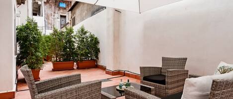 Deluxe appartement | Terras