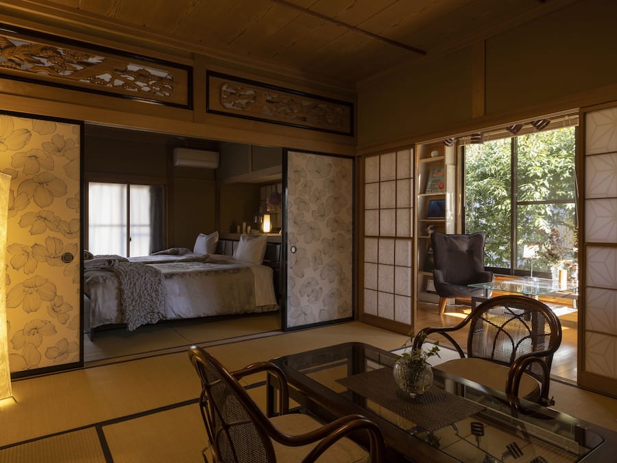Villa, Nichtraucher (Private Onsen Villa Azumino salon) | Laptopgeeigneter Arbeitsplatz, Bügeleisen/Bügelbrett, kostenloses WLAN