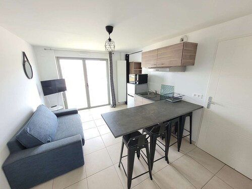 Studio cabine à Berck-Plage avec parking privé, wifi inclus, non-fumeur