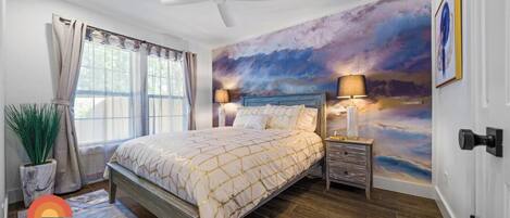 2 sovrum, skrivbord, strykjärn/strykbräda och gratis wi-fi