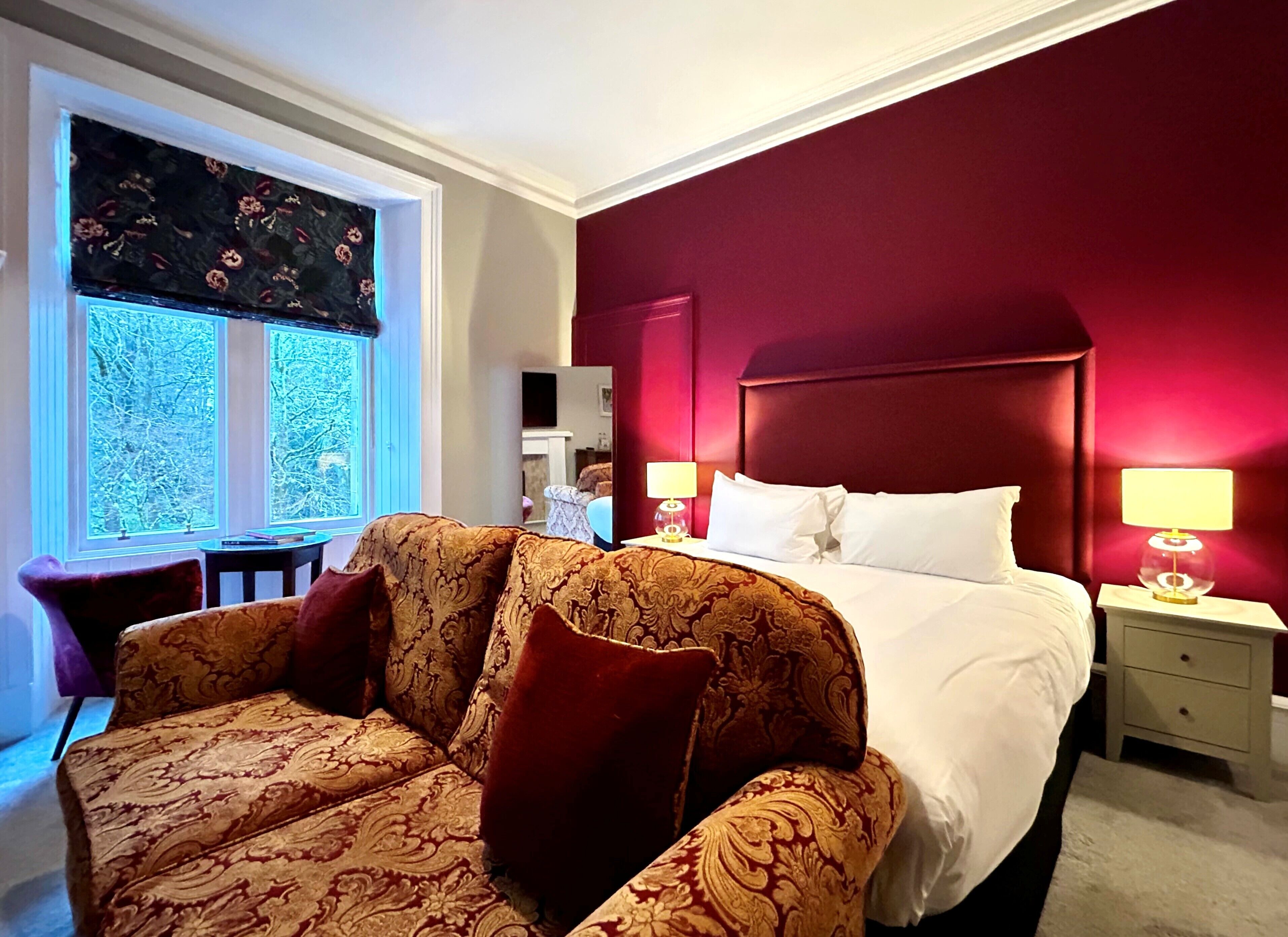 Deluxe Double Room, 1 Katil Raja (King) | Ruang tamu | Buku-buku, stereo 