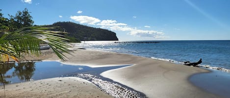 Vlak bij het strand