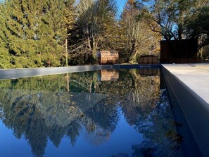 Indoor pool, seasonal outdoor pool