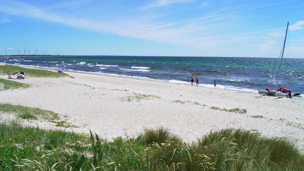 Vlak bij het strand