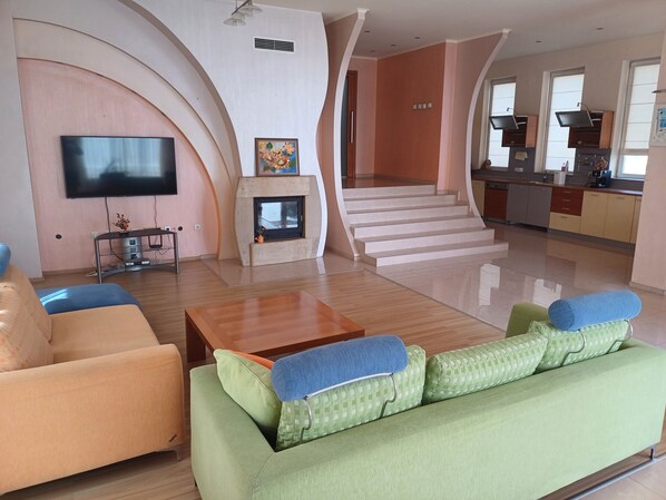 Smart TV, fireplace - Villa DEVA with Private Pool and Sea View (Bourgas)